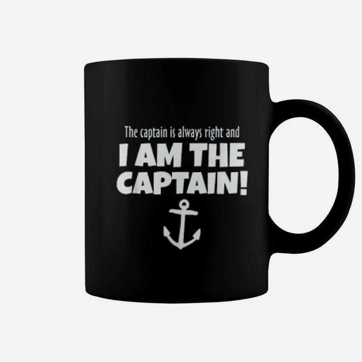 The Captain Is Always Right Funny Boat And Sail Coffee Mug