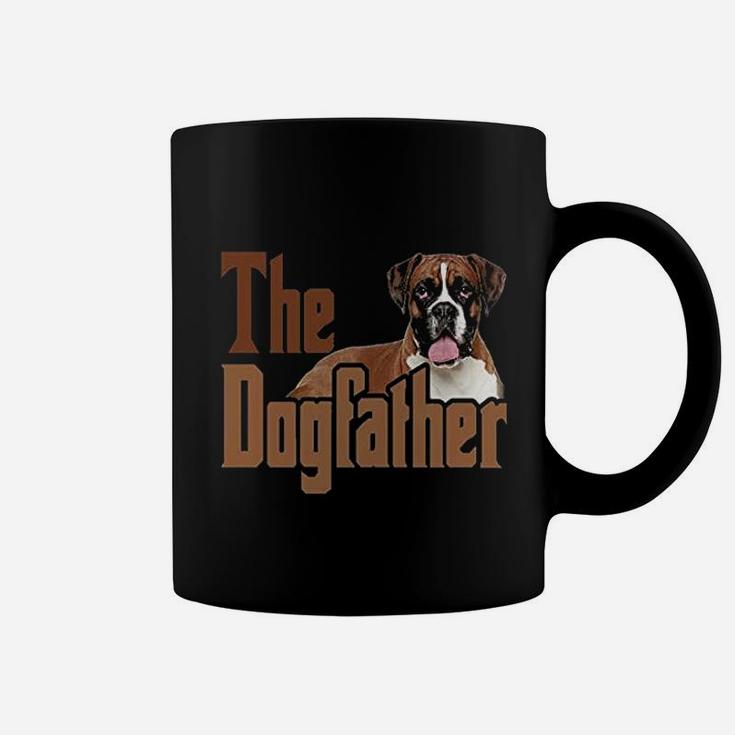 The Dogfather Cute Boxer Dog Apron Dog Dad Kitchen Baking Coffee Mug
