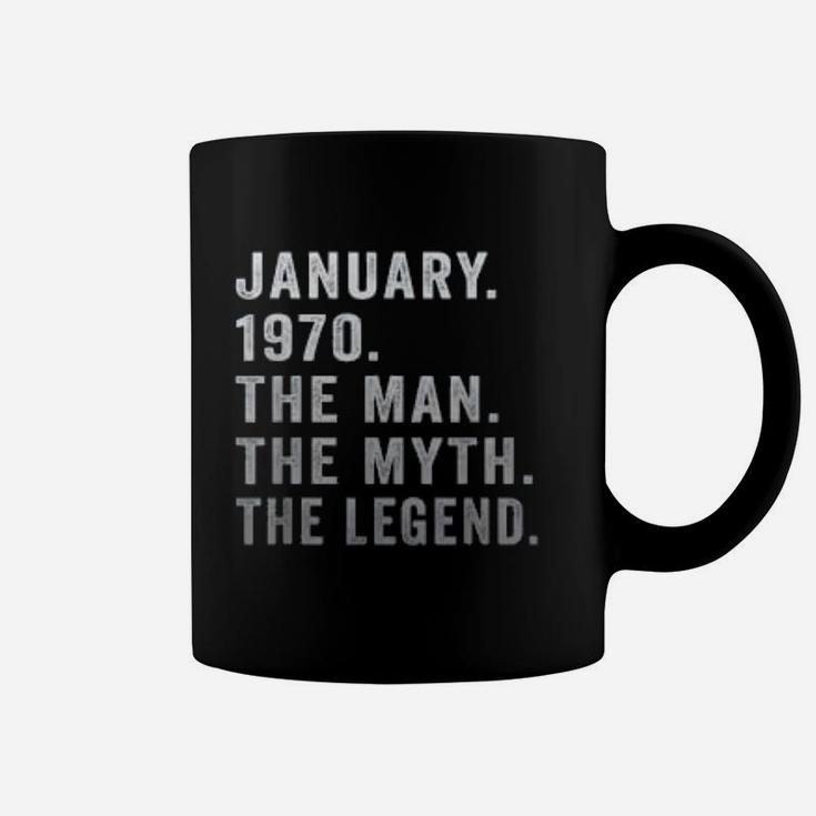 The Man Myth Legend January Vintage 1970 Coffee Mug