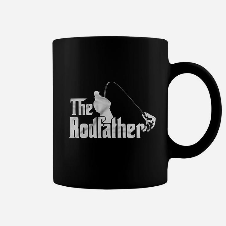 The Rodfather Godfather Parody Funny Retirement Fishing Humor Funny Fisherman Coffee Mug