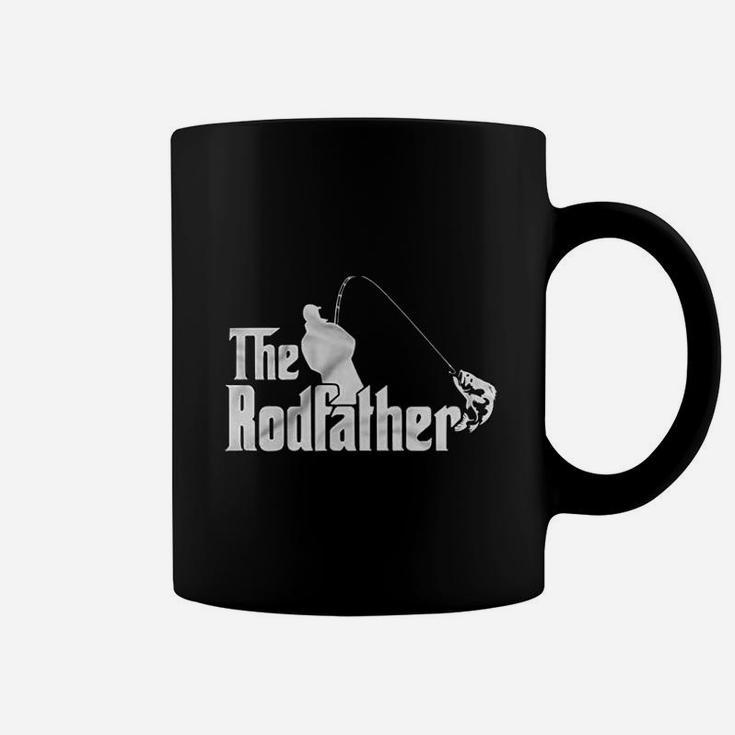 The Rodfather Godfather Parody Funny Retirement Fishing Humor Funny Fisherman Coffee Mug