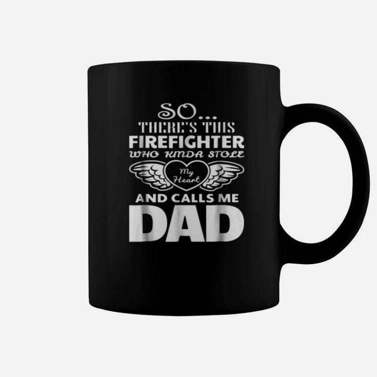 This Firefighter Calls Me Dad Firefighter Daddy Coffee Mug