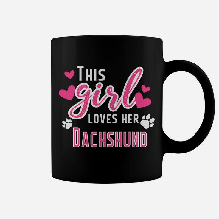 This Girl Loves Her Dachshund Dog Love Coffee Mug