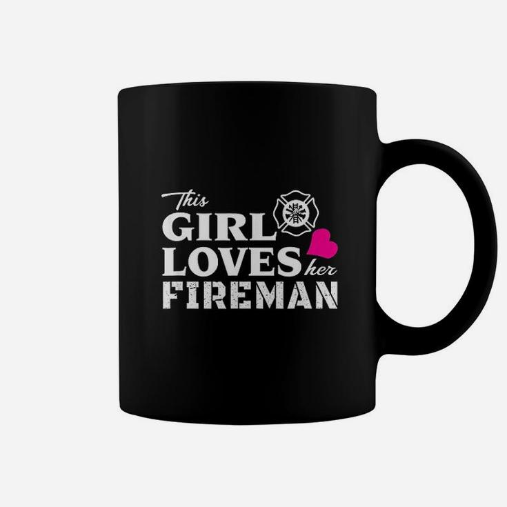 This Girl Loves Her Fireman Firefighter Wife Coffee Mug