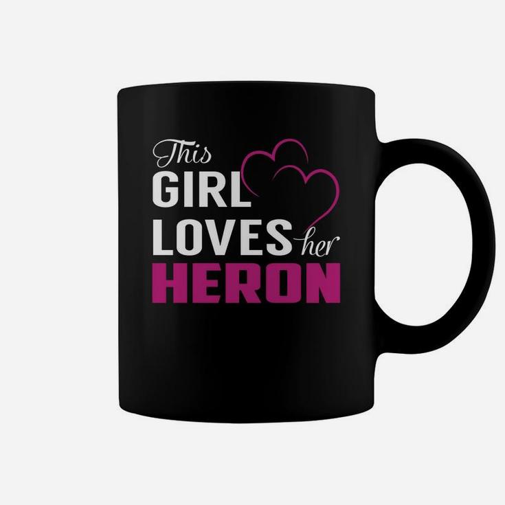 This Girl Loves Her Heron Name Shirts Coffee Mug