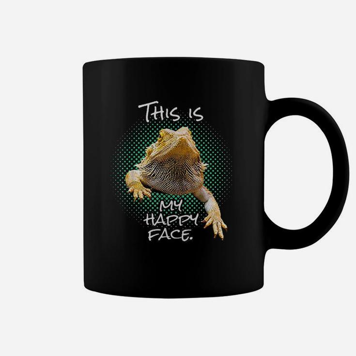 This Is My Happy Face Bearded Dragon Funny Reptile Coffee Mug