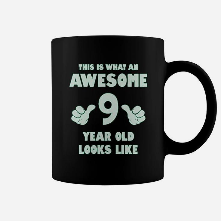 This Is What An Awesome 9 Year Old Looks Like Youth Coffee Mug
