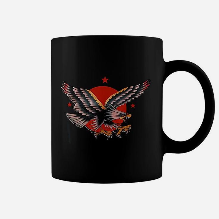 Traditional Tattoo American Eagle Bald Eagle Illustration Coffee Mug