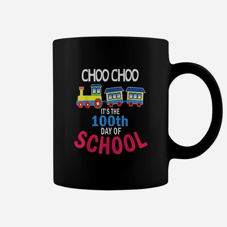 Train 100 Days Of Kindergarten School Student Teacher Coffee Mug