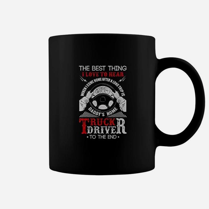 Truck Drivers Daddy Proud To Be A Trucker Coffee Mug