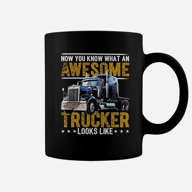 Trucker Big Rig Semi Trailer Truck Driver Gift Coffee Mug