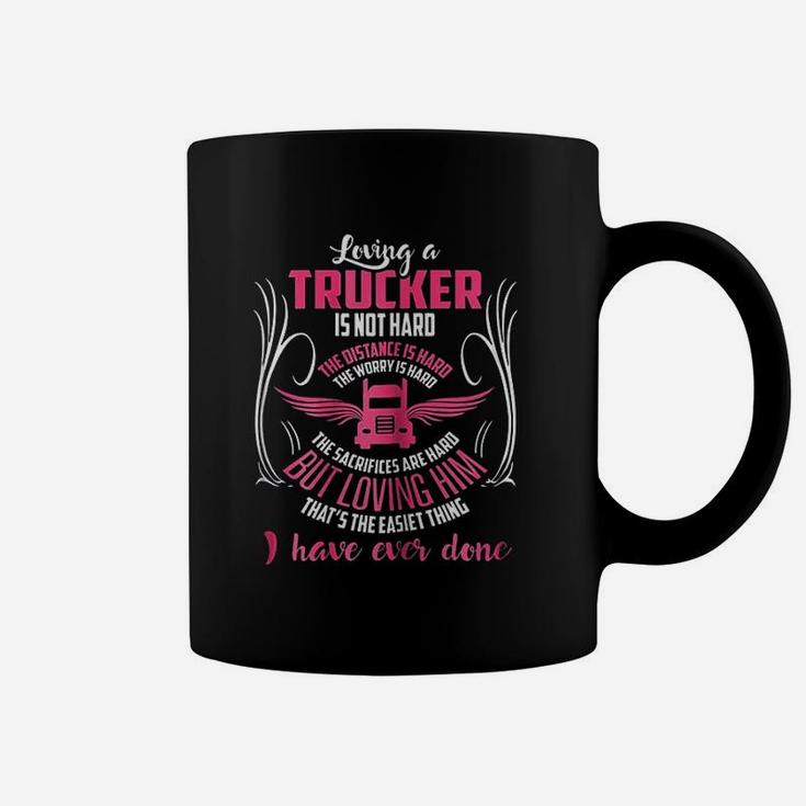 Trucker Driver Girlfriend Wife, best friend gifts, gifts for your best friend, gifts for best friend Coffee Mug