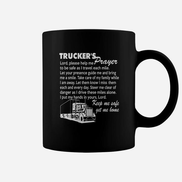 Truckers Prayer Truck Driver Gift For Men And Women Coffee Mug