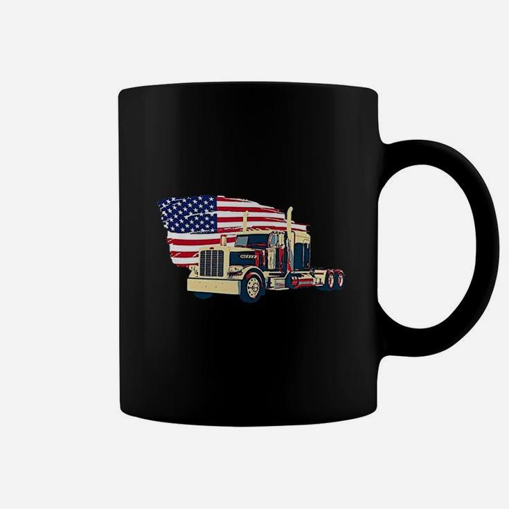 Trucks Truck Driver Semi Truck Driver American Trucker Coffee Mug