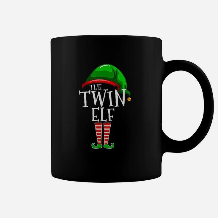 Twin Elf Group Matching Family Christmas Gift Brother Sister Coffee Mug
