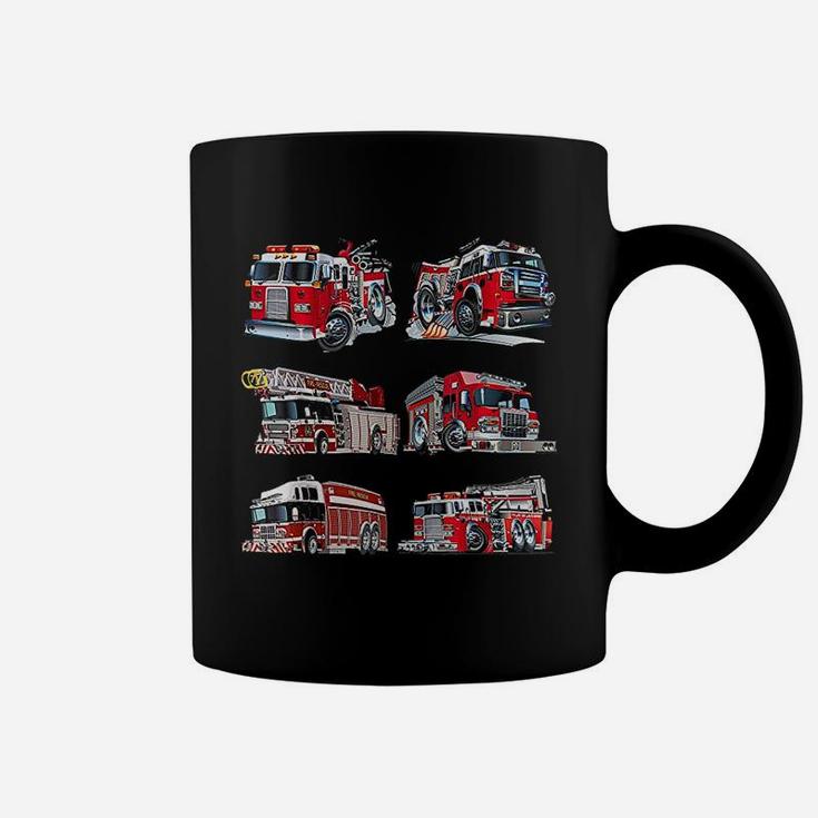Types Of Fire Truck Boy Toddler Kids Firefighter Xmas Gifts Coffee Mug