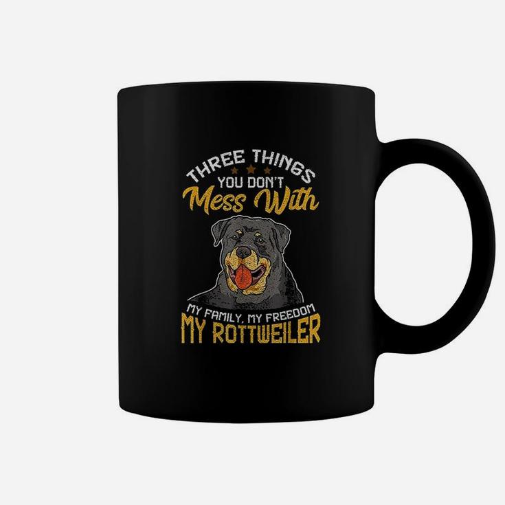 Unique Rottweiler For Dads Men Dont Mess With My Rottie Dog Coffee Mug