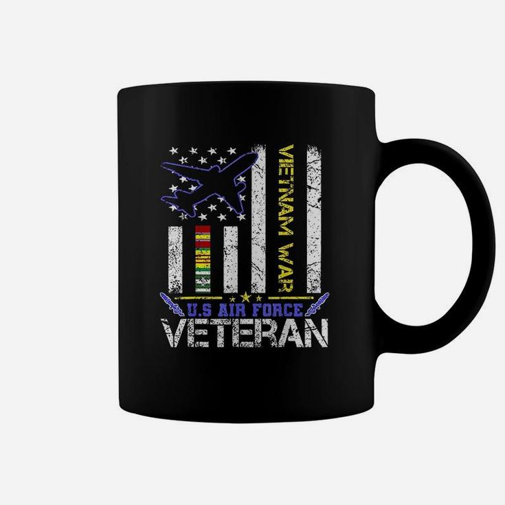 Us Air Force Vietnam Veteran Military Veteran Us Flag Gift Coffee Mug