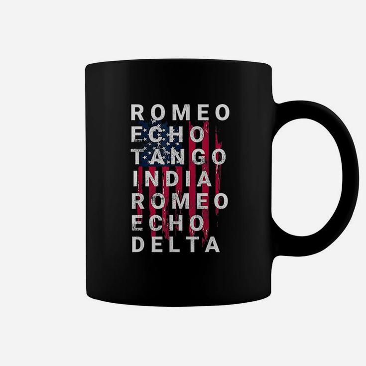 Us Army Retired Phonetic Military Alphabet Gift Coffee Mug
