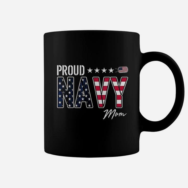 Us Flag Proud Navy Mom Veteran Mom Mothers Day Coffee Mug