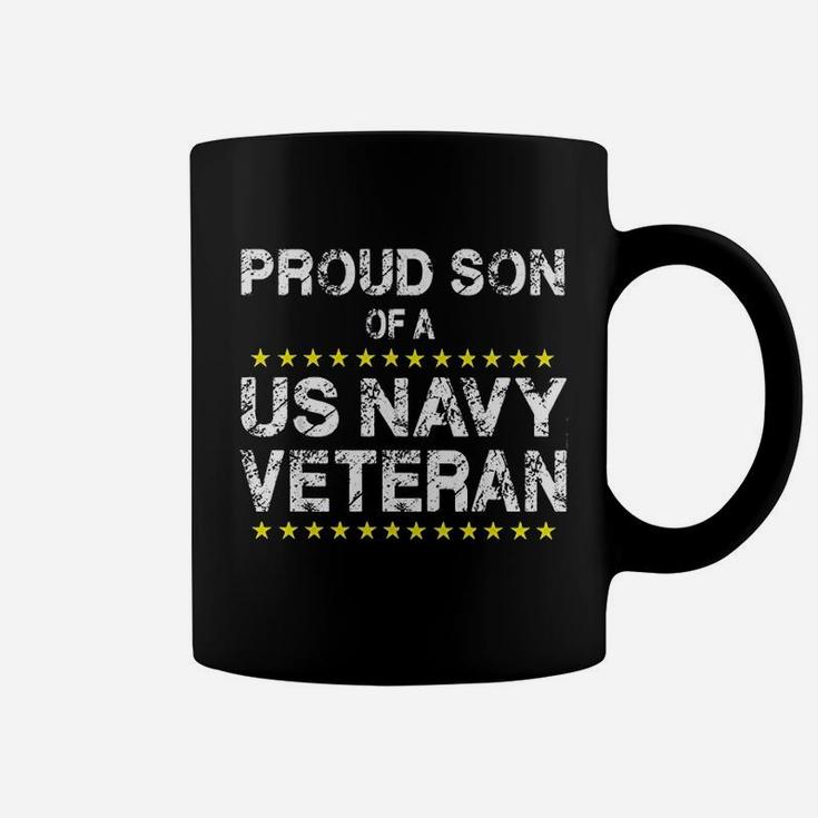 Us Navy Veteran Proud Son Of Navy Vet Coffee Mug