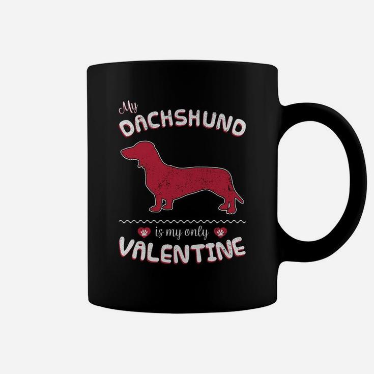 Valentine Dachshund Dog For Dachshund Dad Or Mom Coffee Mug