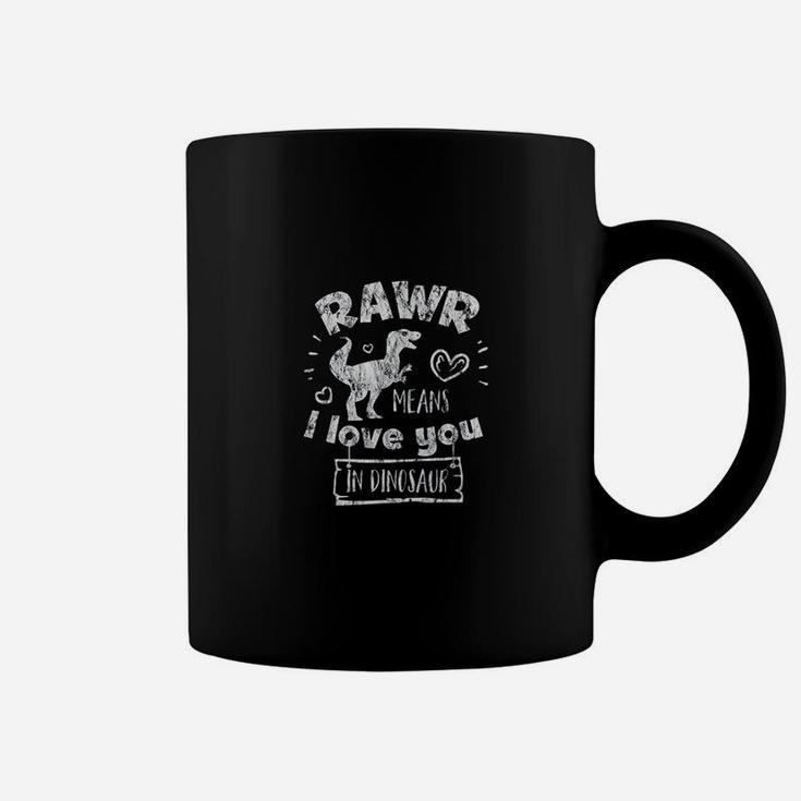 Valentine's Day Means I Love You In dinosaur Gift Coffee Mug