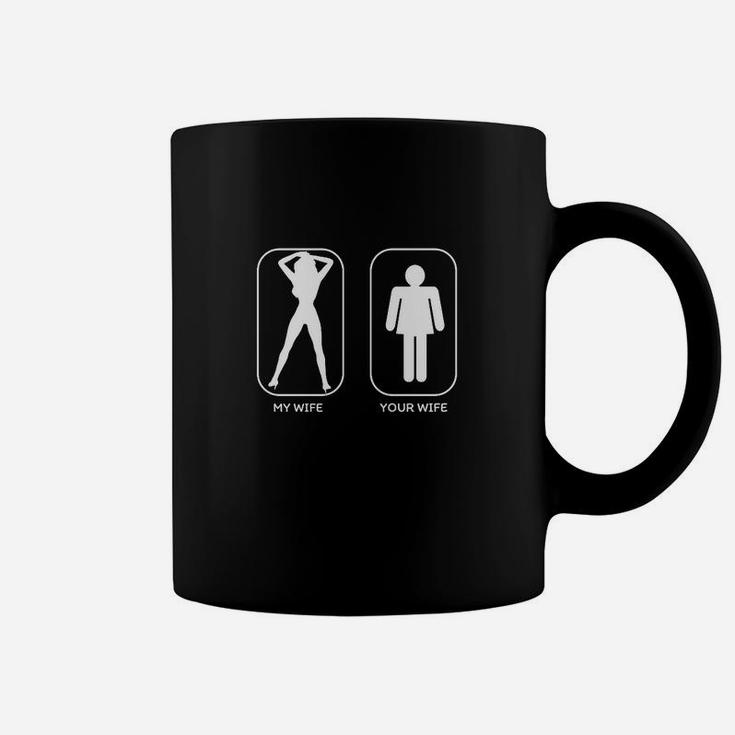 Vergleichendes Design Tassen Meine Frau vs. Deine Frau, Lustiges Paar-Tassen