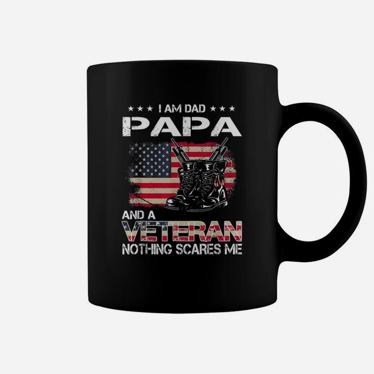 Veteran Dad Papa Nothing Scares Me Coffee Mug