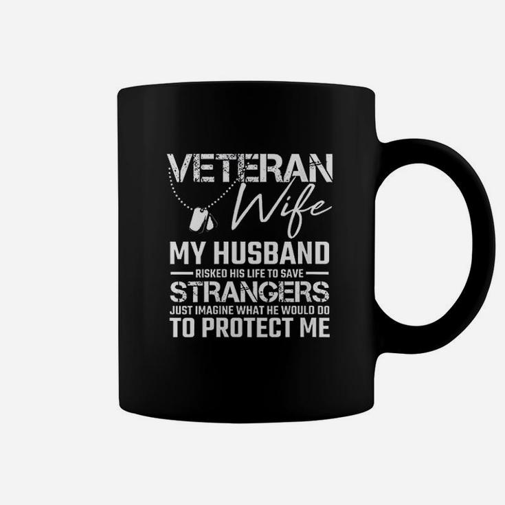 Veteran Wife Army Husband Soldier Saying Cool Military Gift Coffee Mug