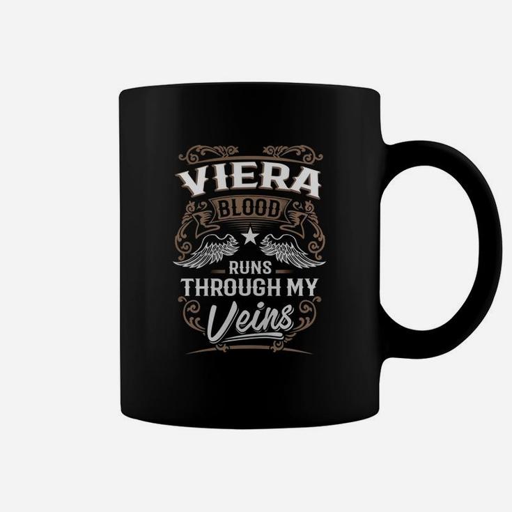 Viera Blood Runs Through My Veins Legend Name Gifts T Shirt Coffee Mug