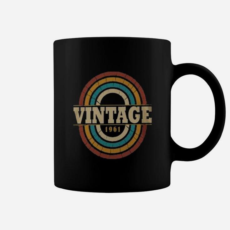 Vintage 1961 Rainbow 60th Birthday  Coffee Mug