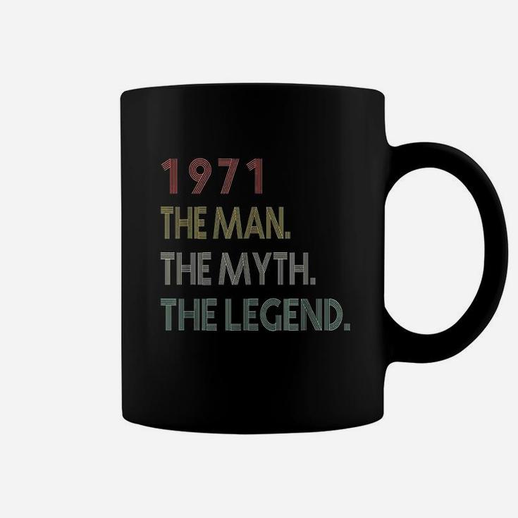 Vintage 1971 Man Myth Legend Birthday Gifts For 51 Years Old  Coffee Mug
