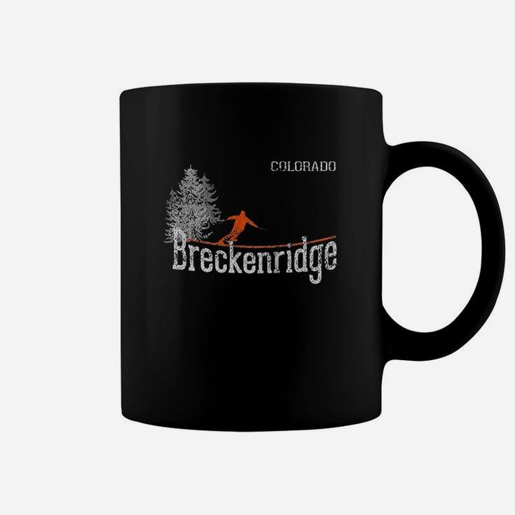 Vintage 1980s Style Breckenridge Co Skiing Coffee Mug