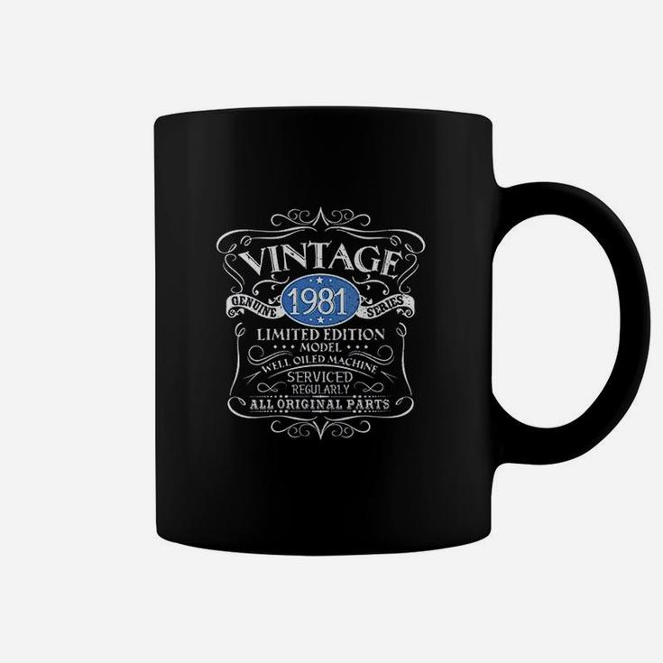 Vintage 1981 40th Birthday Gift Men Women Original Design Coffee Mug