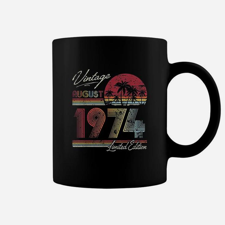Vintage 47th Birthday Gift Retro Vintage August 1974  Coffee Mug