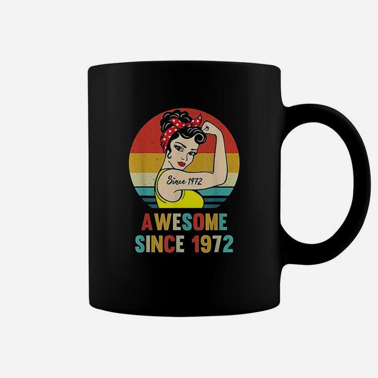 Vintage Birthday 1972 Awesome Since 1972 Coffee Mug