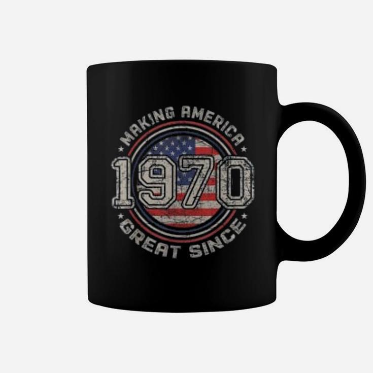 Vintage 51st Birthday Gift Making America Great Since 1970  Coffee Mug