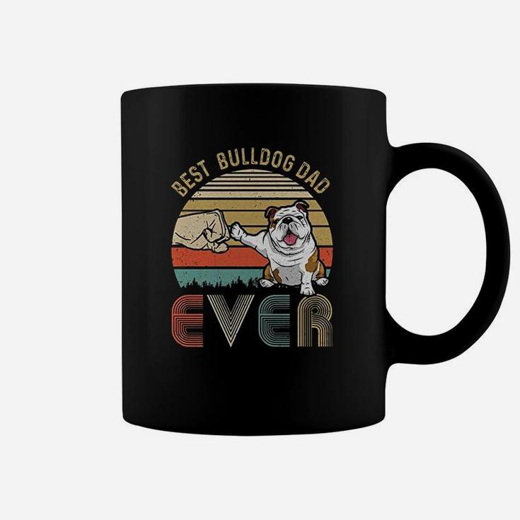 Vintage Best Bulldog Dad Ever Bump Fit Funny Dad Gifts Coffee Mug