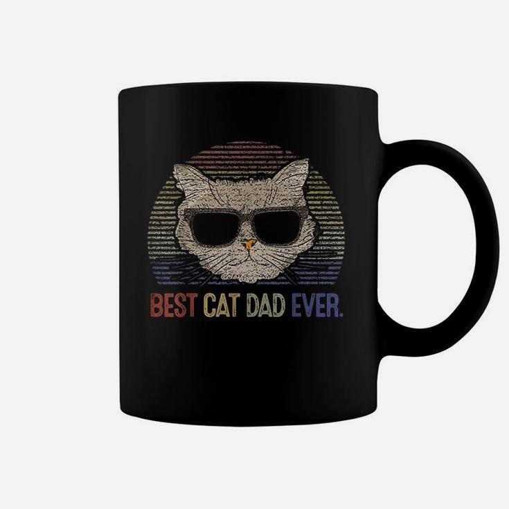 Vintage Best Cat Dad Ever Kitty Cats Lover Father Day Coffee Mug