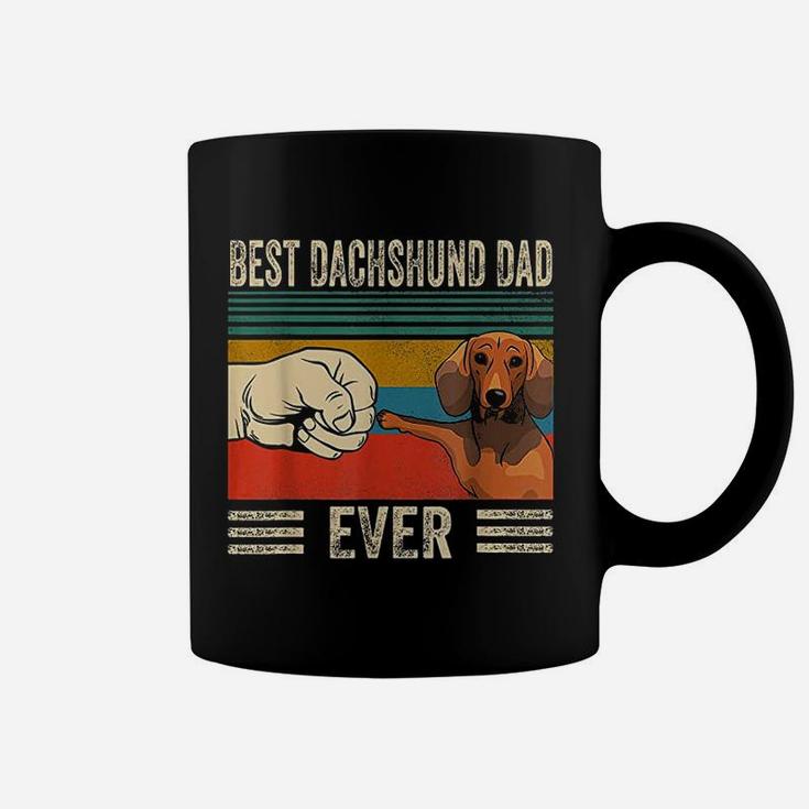 Vintage Best Dachshund Dad Ever Bump Fit Coffee Mug