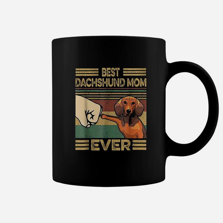 Vintage Best Dachshund Mom Ever Funny Gift For Mom Coffee Mug