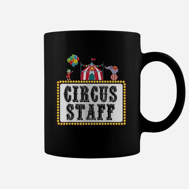 Vintage Circus Birthday Party Event Circus Staff Coffee Mug