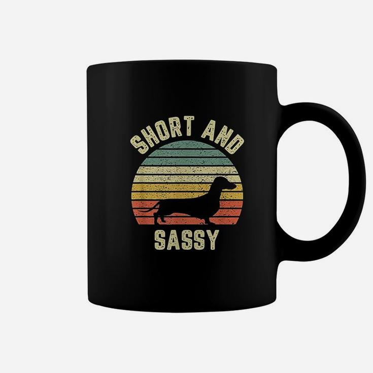 Vintage Dachshund Funny Weiner Dog Short Sassy Coffee Mug
