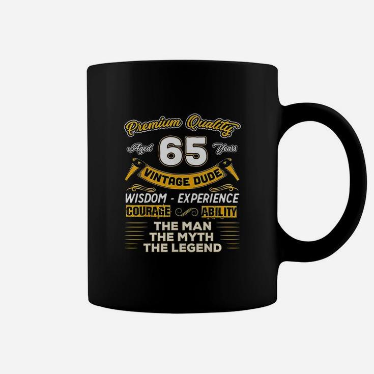 Vintage Dude The Man Myth Legend 65 Yrs 65th Birthday  Coffee Mug