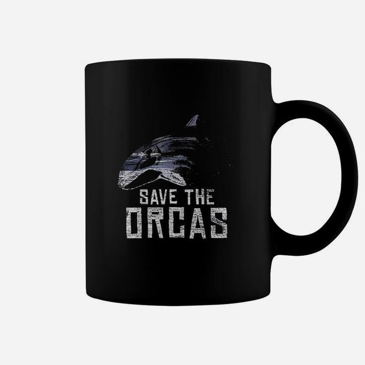 Vintage Earth Day Save The Orcas Coffee Mug