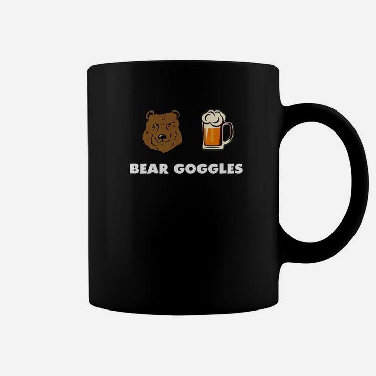 Vintage Graphic Bear Goggles Cute Art Coffee Mug