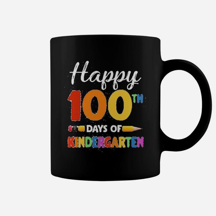 Vintage Happy 100th Day Of Kindergarten Teacher Or Student Coffee Mug