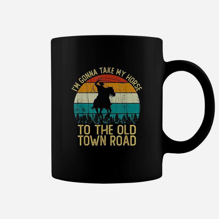 Vintage I Am Gonna Take My Horse To The Old Town Road Coffee Mug
