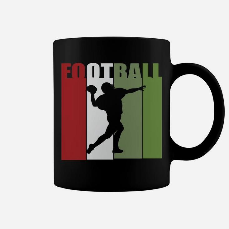 Vintage Retro Football Player I Love Football Coffee Mug